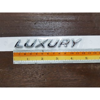 (4)Logo luxury ตัวอักษรแยก พลาสติก สีโครเมียม