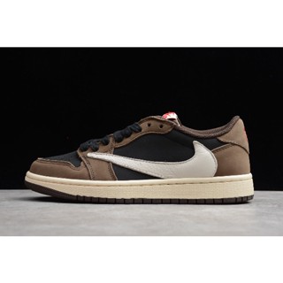 Yyfg Nk AJ 2019 Travis Scott x Air Jordan 1 Low OG SP “Dark Mocha” CQ4277-001