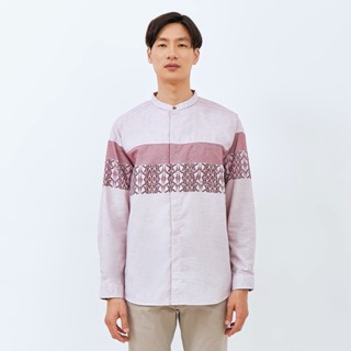 Kemeja M231 เสื้อเชิ้ตผู้ชาย Koko Long Maroon 1690B