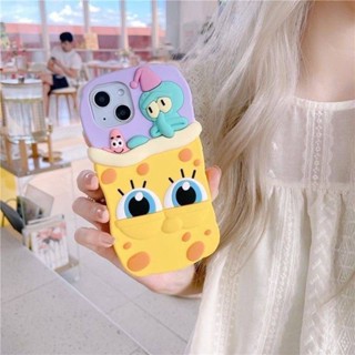 Supercase🧸 เคสซิลิโคน Spongebob Silicone Case เคสการ์ตูน