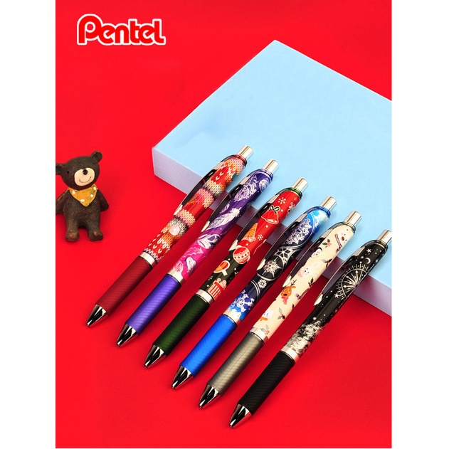 Pentel ปากกาหมึกเจล Energel Season Winter BLN75WT ขนาด 0.5mm