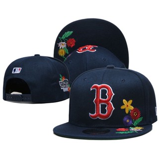 M_l_b_ หมวกเบสบอลลําลอง ปักลาย Boston Red Sox สไตล์ฮิปฮอป สําหรับวัยรุ่น กลางแจ้ง