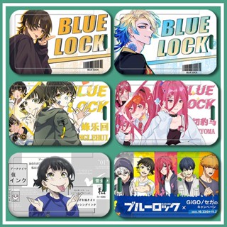 BLUE LOCK Isagi Yoichi Anime blue prison card holder bus card campus card student card access card label with lanyard meal card hard card holder