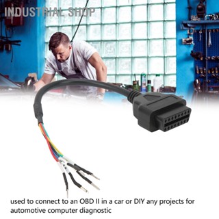 Industrial Shop สายเชื่อมต่อหญิง OBD2 16 Pin K CAN Line เครื่องทดสอบจัมเปอร์การวินิจฉัยตัวเชื่อมต่อสายไฟ Pigtail