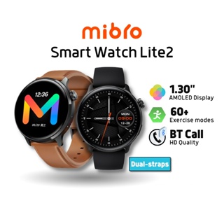 [มาใหม่ 2023] Mibro Lite 2 สมาร์ทวอทช์ เชื่อมต่อบลูทูธ พร้อมสายนาฬิกาข้อมือ 2 ชิ้น