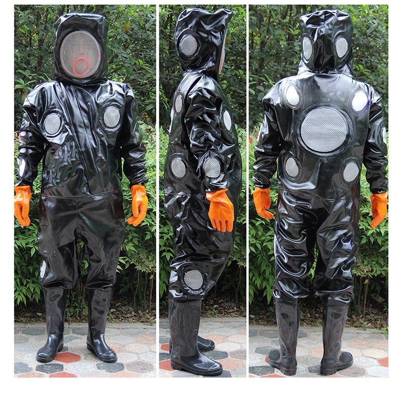 ชุดจับตัวต่อ Beekeeping Suit ชุดเลี้ยงผึ้ง ชุดป้องกันต่อ ชุดตีรังต่อ ชุดกันแมลง กันผึ้งต่อย มีตาข่ายเหล็ก15ช่องระบายอากา