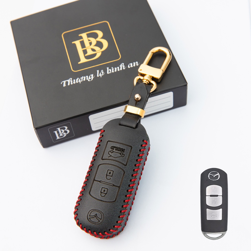 ซองหนังใส่กุญแจรถยนต์ bb คุณภาพสูง สําหรับ มาสด้า 3, ซีเอ็กซ์5, ซีเอ็กซ์8 สมาร์ทคีย์ พร้อมปุ่มป้องกั