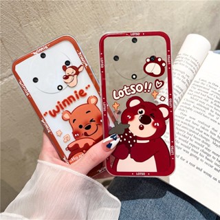 พร้อมส่ง ใหม่ เคสโทรศัพท์มือถือแบบนิ่ม ใส กันกระแทก กันรอยเลนส์กล้อง ลายการ์ตูนหมีน่ารัก แฟชั่น สําหรับ Huawei HONOR X9a 5G X7A HonorX9a HONORX7a 2023