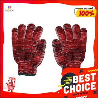 SPUN-POLY ถุงมือทอโพลีสปัน FITT #7 นิ้ว สีแดงSPUN-POLY GLOVES FITT #7 RED