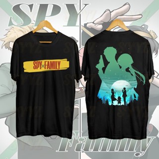 Spy X Family Anime Shirt Trendy Sports Cotton Trendy Cartoon Bootleg Shirt_05