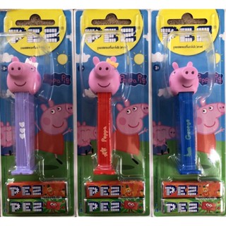 ลูกอมรสผลไม้ PEZ (เพซ) พร้อมแท่งการ์ตูนหัวโต ลาย Peppa Pig 2022 🍭