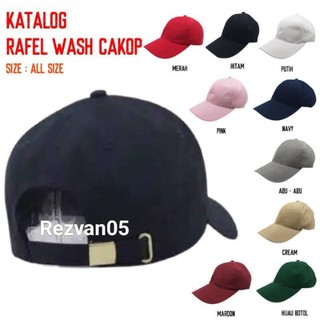 Topi baseball polos ORI/Topi raffel cakop besi/Topi pria&wanita dewasa