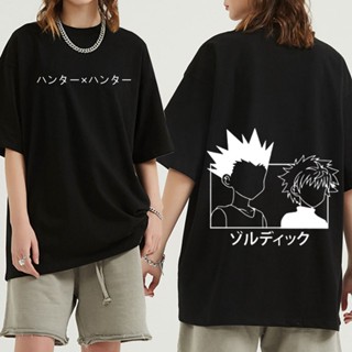 【Available】Hunter X Hunter เสื้อยืดแขนสั้น คอกลม ผ้าฝ้ายแบบนิ่ม พิมพ์ลาย Kawaii Killua Zoldyck สําหรับผู้ชาย Basic_02