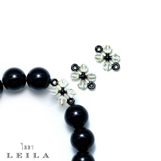 Leila Amulets วชิรัม Baby Leila Collection สีขาวดำ (พร้อมกำไลหินฟรีตามรูป)