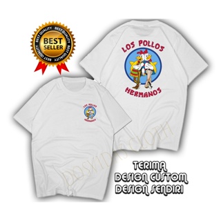 เสื้อยืด kaos kaos baju LOS POLLOS HERMANOS BREAKING BAD KEREN