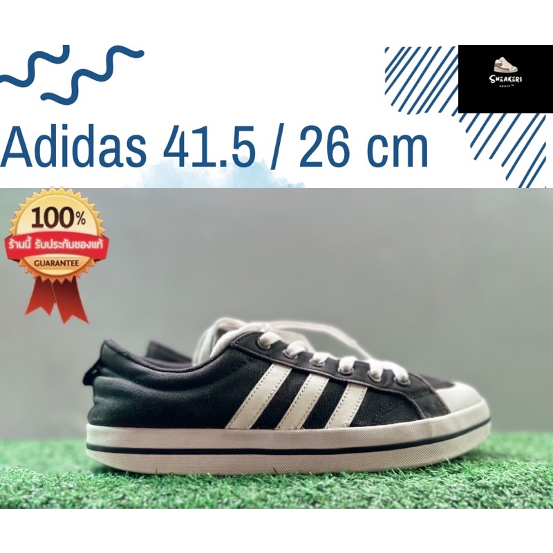 (Size 41.5/26cm) adidas รองเท้าผ้าใบ ของแท้ มือสอง