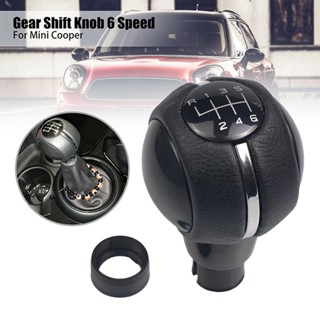 [พร้อมส่ง] หัวเกียร์แมนนวล หนัง PU 6 ความเร็ว สําหรับ Mini Cooper F54-57 F60