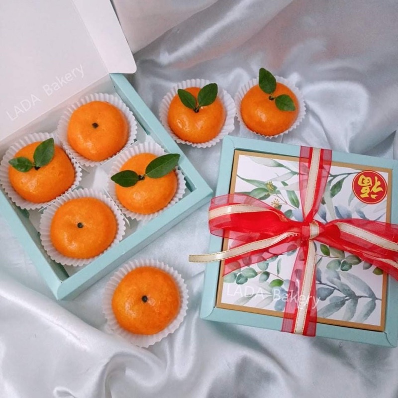 กล่องแบ่งช่องพรีเมี่ยม ใส่เค้กลูกส้ม ขนมเปี๊ยะ แบ่งได้4และ9ช่อง