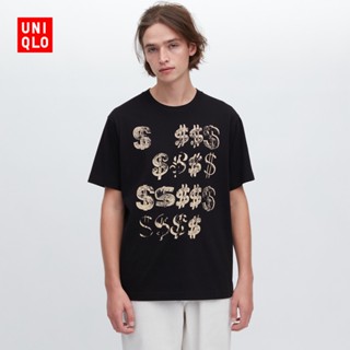 Uniqlo เสื้อยืดแขนสั้น พิมพ์ลายซุ้มลูกธนู สําหรับผู้ชาย และผู้หญิง (UT) 459315 Uniqlo