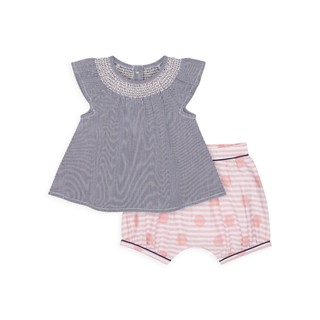 Mothercare heritage embroidered blouse and shorts set YA406 เซตเสื้อและกางเกงขาสั้นเด็กทารก