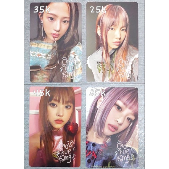 [จองแล้ว❌️] PC Photocard NewJeans Message Card New Jeans Ver. Minji Haerin Hyein & Hanni Ver.