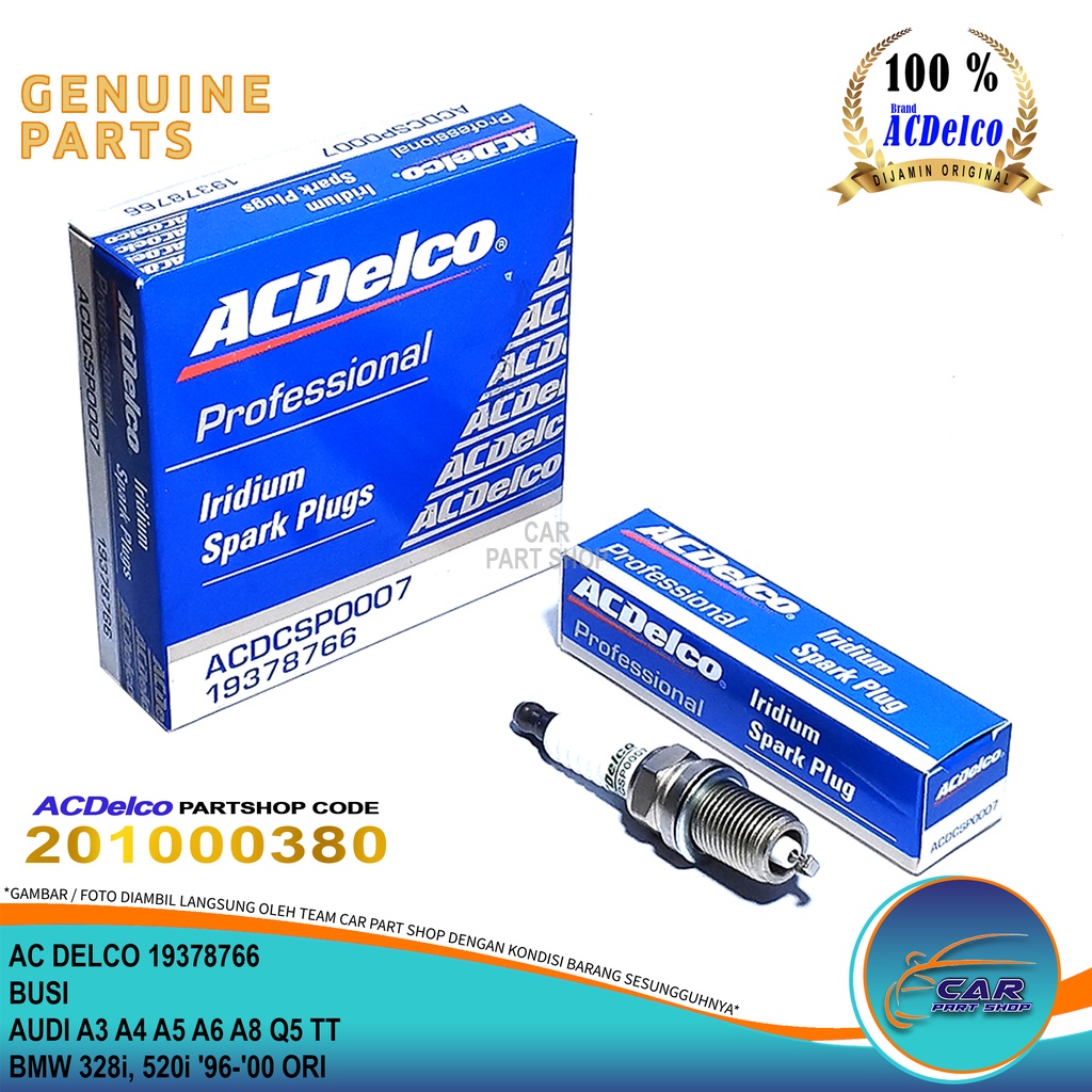 IRIDIUM SPARK PLUG AUDI A3 A4 A5 A6 A8 Q5 TT BMW 328i 520i 96-00 ORIGINAL ACDELCO