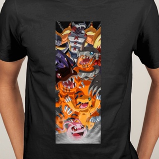 Short Sleeve T-shirt shirt Digimon Adventure Agumon Taichi Yagami Gabumon Yamato anime O-Neck Men Fashion cotton Ca_11