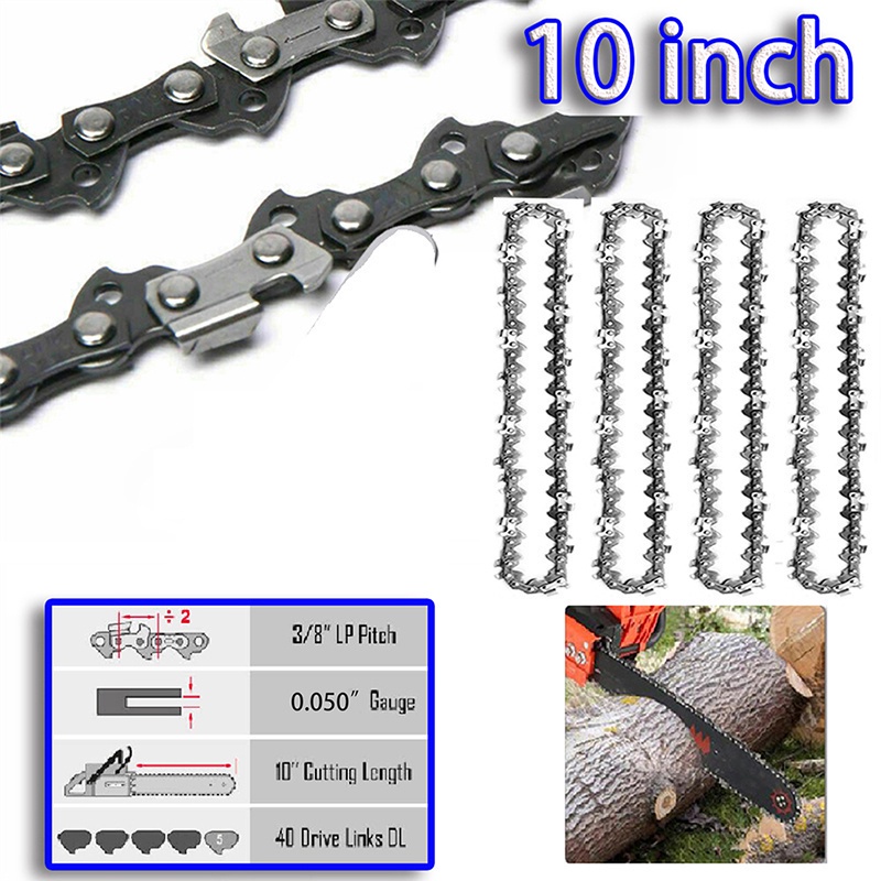 【Hand Tools】แผ่นไกด์โซ่ 10 นิ้ว 3/8 นิ้ว LP 0.050 นิ้ว 40DL แบบเปลี่ยน สําหรับเลื่อยโซ่ไฟฟ้า
