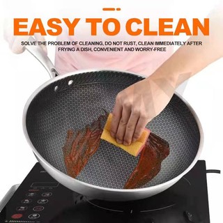 Non Stick Pan Stainless Steel Non Stick Frying Pan Induction Pan Wok Pan Frying Pan 32CM