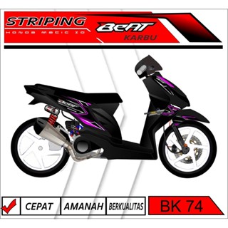 สติกเกอร์ติดตกแต่งรถยนต์ สําหรับ HONDA BEAT KARBU Variation RACING Bk74