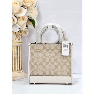 NEW COACH DEMPSEY TOTE 22 IN SIGNATURE CANVAS