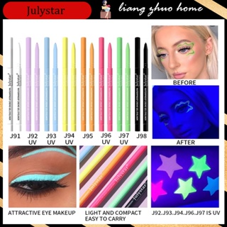 Julystar ชุดปากกาอายไลเนอร์ เนื้อแมตต์ สีเหลือง สีฟ้า สีชมพู สีเขียว กันน้ํา 8 สี