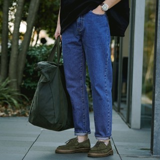 TRUFFLE TAPERED JEANS กางเกงยีนส์ฟอก ทรงขาสอบ