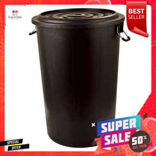 เซพแพ็ค40Gallon 40ถังน้ำพร้อมฝาขนาดแกลลอน สีดำSavepakPlasticBucket+Lid 40Gallon  Black