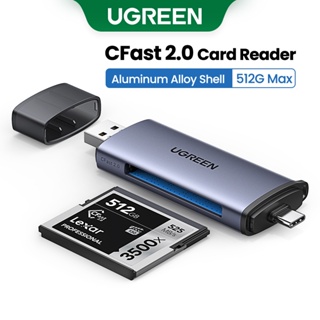 Ugreen เครื่องอ่านการ์ด USB A &amp; USB C เป็น CFast 2 IN 1 USB 3.0 รองรับไดรเวอร์สูงสุด 512GB ฟรี