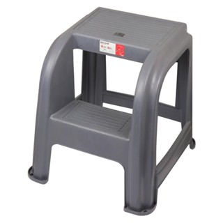 STEP บันไดทางเดียว 2 ขั้น MATALL สีเทาSTEP STOOL MATALL 2-STEP GREY