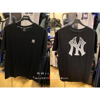 Mlb Yankee เสื้อยืดลําลอง คอกลม แขนสั้น ผ้าฝ้าย สําหรับผู้ชาย