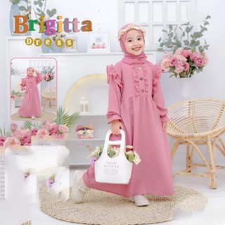 - Brigitta เสื้อโปโล พรีเมี่ยม สําหรับเด็กผู้หญิงชาวมุสลิม อายุ 6-8 ปี