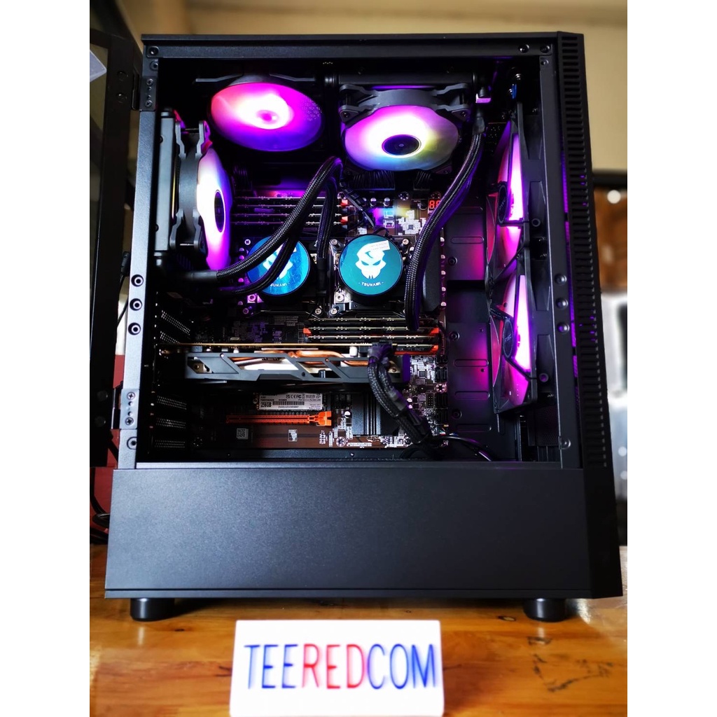 คอมประกอบ คอมปล่อยบอท เล่นเกมส์ ทํางาน ตัดต่อ 2CPU xeon xeon 2697v2 X2 24c/48t VGA RX 580 8GB RAM16-