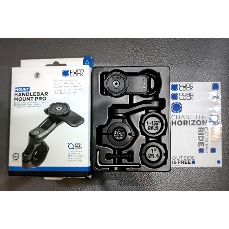 Quad lock Handle bar Proรุ่นใหม่ทำจากอลู สีดำดุดัน(ถ่ายจากสินค้าจริง)