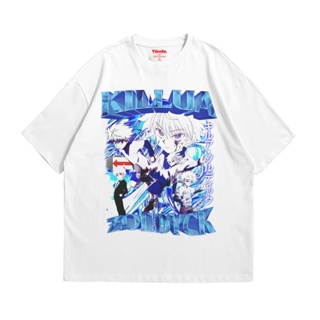 เสื้อยืด โอเวอร์ไซซ์ พิมพ์ลายอนิเมะ Killua Zoldyck สไตล์วินเทจ_05