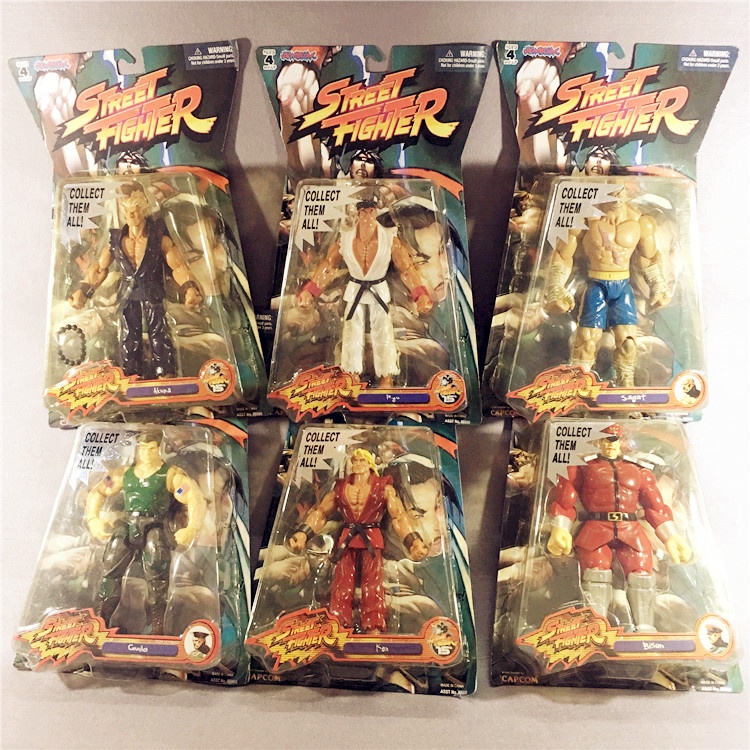 ♤⊙Jazwares Street Fighter 5 Street Fighter ตุ๊กตาทำมือขนาด 6 นิ้ว Haogui Long Ken Vega Sagat