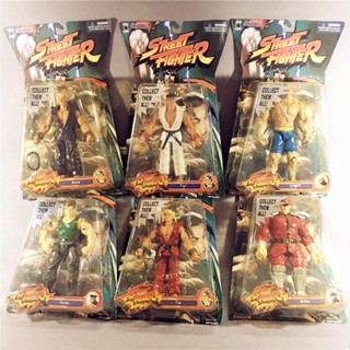 ♤⊙Jazwares Street Fighter 5 Street Fighter ตุ๊กตาทำมือขนาด 6 นิ้ว Haogui Long Ken Vega Sagat