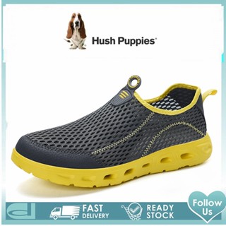 Hush Puppies รองเท้าผ้าใบลําลอง ส้นแบน สไตล์เกาหลี สําหรับผู้ชาย เหมาะกับการเล่นกีฬา ไซซ์ 45 46 47 48