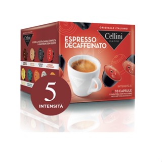 Cellini Espresso Decaffeinato Coffee Capsules 10 Capsules  กาแฟแคปซูล Cellini  กาแฟ กาแฟสำเร็จรูป