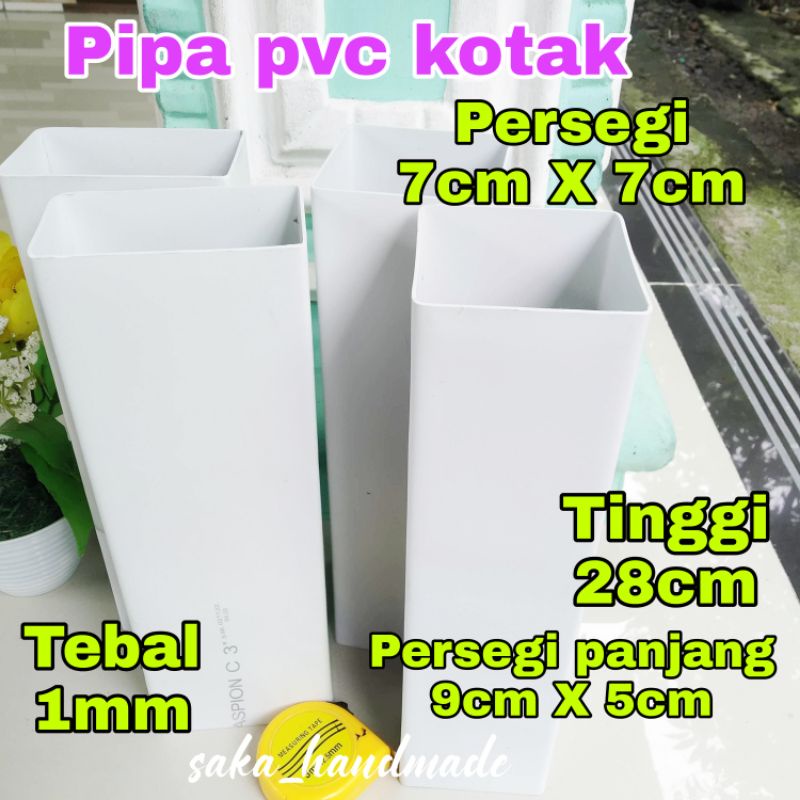 3" SQUARE/SQUARE PARALON/PVC PIPE 1mm THICKNESS