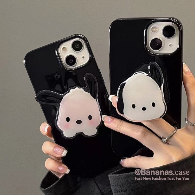 Cartoon Cute Lazy Phone Stand Holder Glossy Airbag Foldable Socket Holder Extendable Grip Phone Ring - รูปที่ 5