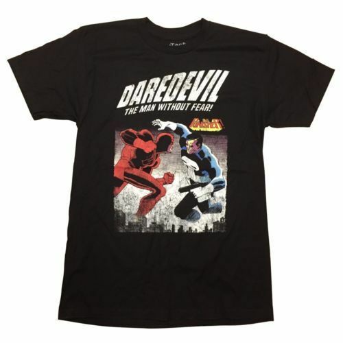 Daredevil Vs Punisher Marvel Comics Premium Adult Graphic Tshirt_01