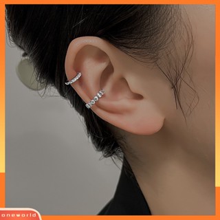 [ONWL] ต่างหูแบบหนีบ ทรงกลม ไม่เจาะ เครื่องประดับแฟชั่น สําหรับผู้หญิง ออกเดท 1 ชิ้น