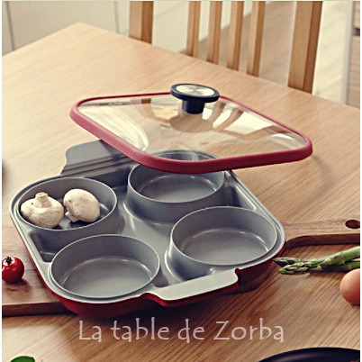 [Made in Korea] Neoflam Steam Plus Casserole Pan 27cm with Xtrema Ceramic Coating IH Induction. 4 ho